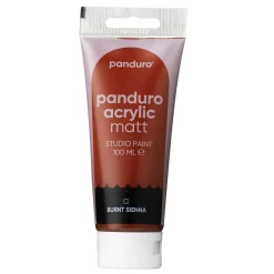 Panduro Acrylic akrylfarve, matt 100 ml – Burnt sienna