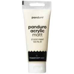 Panduro Acrylic akrylfarve, matt 100 ml – Titanium buff light