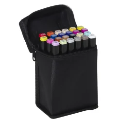 Panduro Colour Marker Basic 24 – twintip-markers med rund og skråskåret spids
