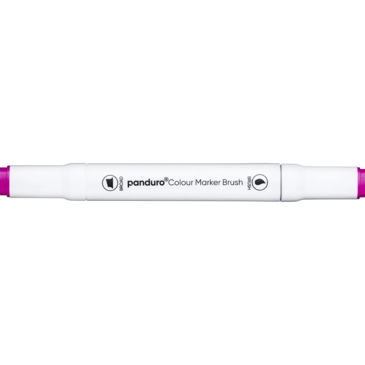 Panduro Colour Marker Brush, penselspids og skråskåret spids – Vivid red / purple 86