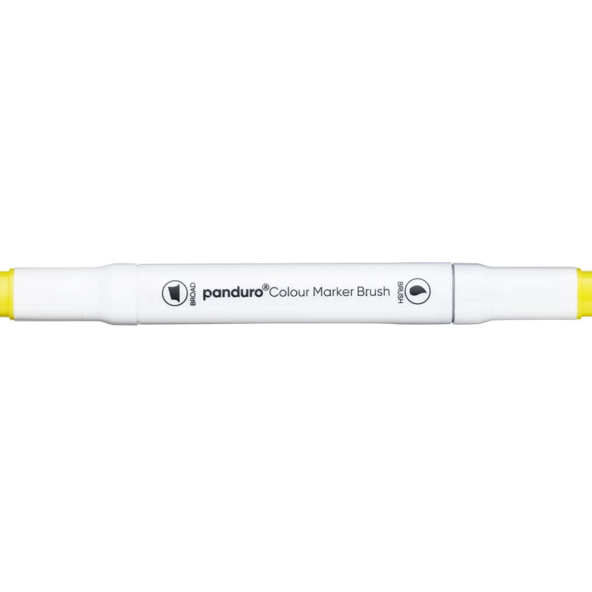 Panduro Colour Marker Brush, penselspids og skråskåret spids – Lemon yellow 35