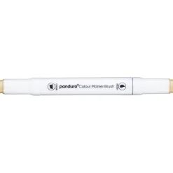 Panduro Colour Marker Brush, penselspids og skråskåret spids – Milky white 132