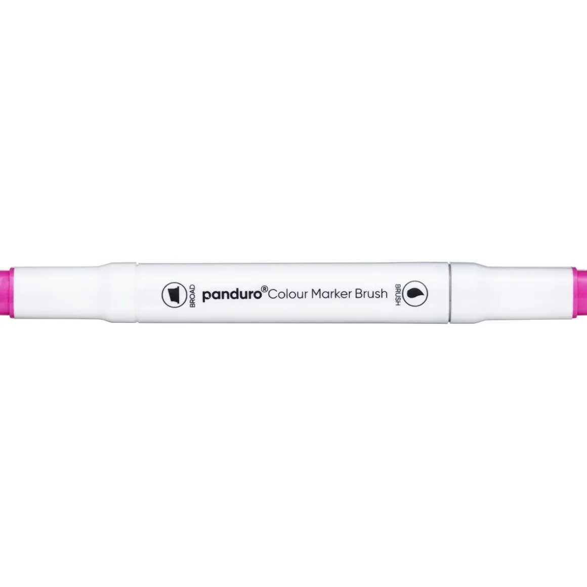 Panduro Colour Marker Brush, penselspids og skråskåret spids – Medium pink 137
