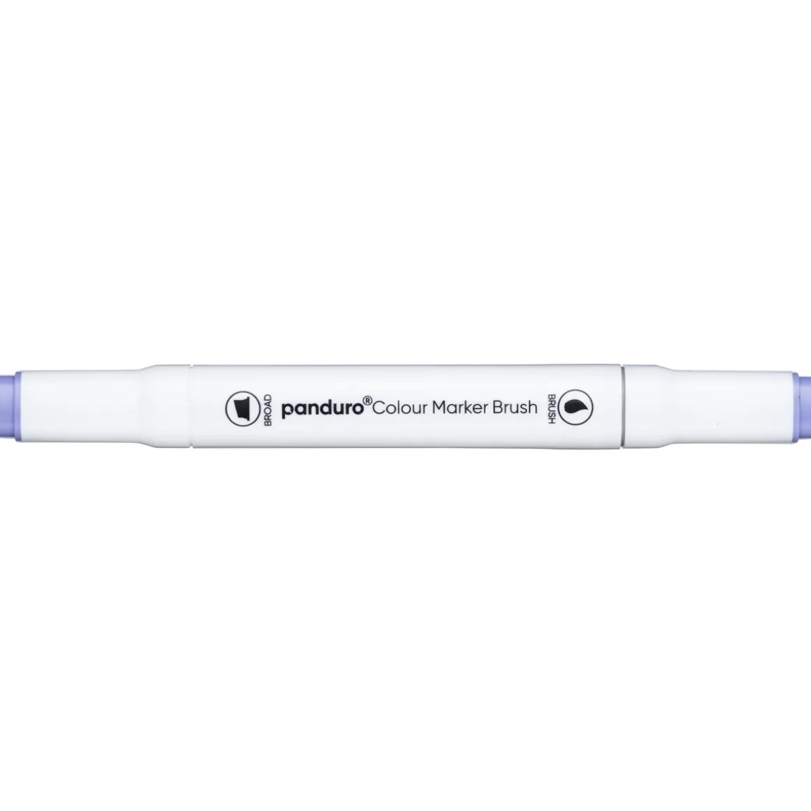 Panduro Colour Marker Brush, penselspids og skråskåret spids – Pale lavender 145