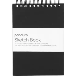 Panduro Sketch spiralbundet skitseblok A5, liggende, 50 ark, 160 g/m²