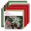 Papirsæt julemix, 72 dobbeltsidet trykte ark – julefarver og -mønstre, 20×20 cm, 80 g/m²