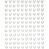 Pearl stickers hvide hjerter – 240 kærlige perlestickers. Ø7 mm