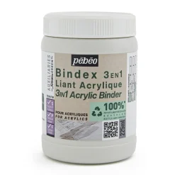 Pebeo Acrylic binder 3-in-1, 225 ml – vandbaseret bindemiddel til akrylfarve