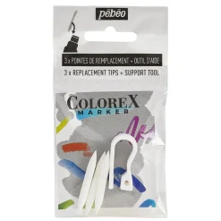 Pebeo Colorex Marker Nibs – erstatningsspidser til markers, 3-pak penselspidser
