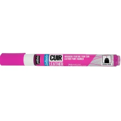 Pebeo Cuir Leather Læderfarvemarker – Fluorescerende rosa