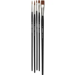Penselsæt Panduro Acrylic 5stk