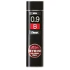 Pentel blyantstift refill – 0,9 mm 2B. Indeholder 36 stifter.