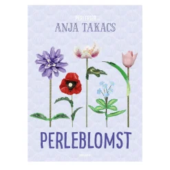 Perleblomst by Anja Takacs – lav smukke 3D-blomster med rørperler. Dansk tekst.
