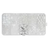 Perlemix med runde glasperler i lyse og hvide nuancer samt stenperler og sommerfugleperler