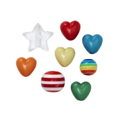 Perlemix multicolor 124 stk.