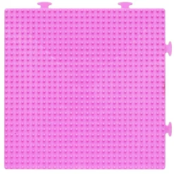 Perleplade Midi rosa kvadrat, kan bygges sammen, 15x15 cm – til vores rørperler, som er Ø5 mm