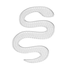 Perleplade Midi slange, 14,5×10,5 cm – til vores rørperler med Ø5 mm