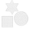 Perleplade XL 3-pak – cirkel, kvadrat og stjerne – til vores XL-rørperler, som er Ø9 mm