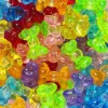 Perler formet som farvestrålende sløjfer, 50 stk. 15×11 mm
