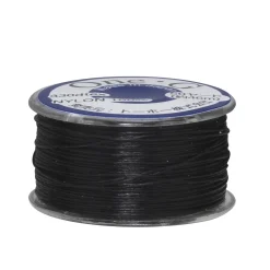 Perletråd TOHO sort, 46 meter – 0,2 mm i diameter