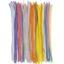 Piberensere pastelmix, 30 cm lange, Ø6 mm, 100 stk.