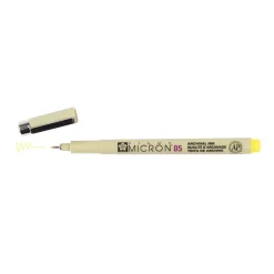 Pigma Micron 05 gul 0,45 mm