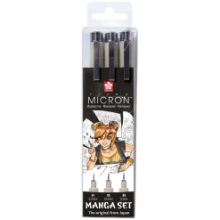 Pigma Micron Manga sæt 3st