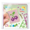 Pixelhobby Mini-kit kirsebær – med nøglering 30×40 mm og 3×144 pixler
