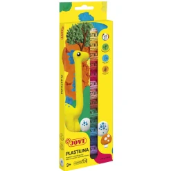 Plastilina modellervoks 15×15g – 15 farvestrålende modellervoks, som ikke tørrer