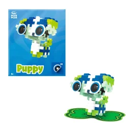 Plus-Plus Pets Puppy, kit med 37 brikker, som bliver til en hundehvalp!