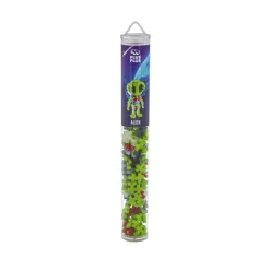 Plus-Plus Tube Alien, rør med 100 brikker, som bliver til et rumvæsen!