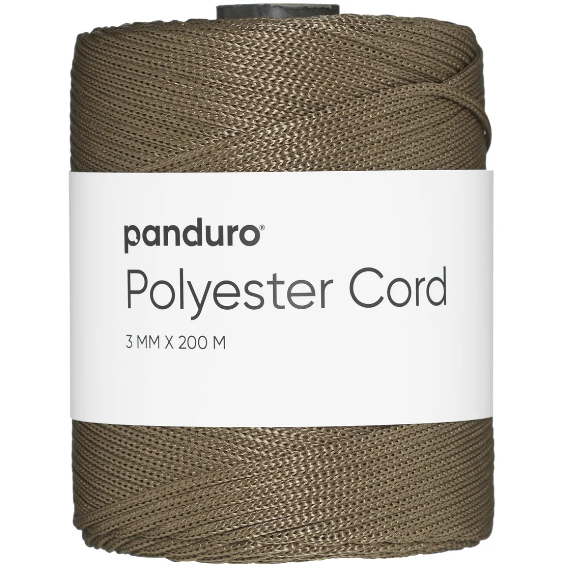 Polyestersnor 200 meter, Ø3 mm, taupe