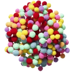 Pom Pom mix pastelfarver mini, Ø5-7 mm, 400 stk.