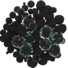 Pom Pom mix sorte og sorte med glitter! Ø8-30 mm, 150 stk.