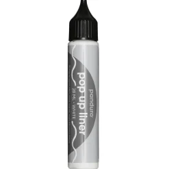 Pop Up Liner 28 ml hvid – skriv & tegn med fikserbar gummimasse
