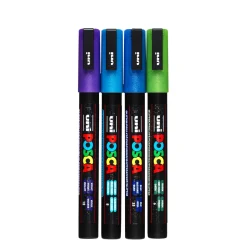 Posca PC3MLx4 glitter kold mix