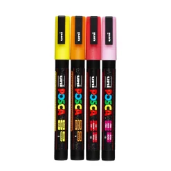 Posca PC3MLx4 glitter varm mix
