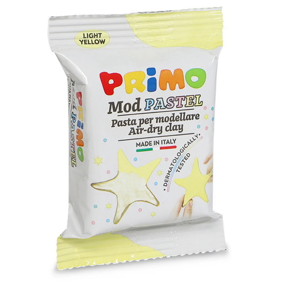 Primo lufttørrende ler, pastelgul 250 g