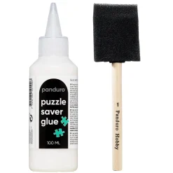 Puzzle Saver Set, 100 ml puslespillim + skumgummipensel 50 mm