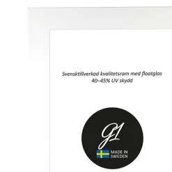 Ramme 6A Hvid Højglans 15x21cm