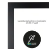Ramme 4E Sort fladlist 40x40cm