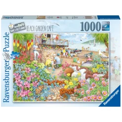 Ravensburger puslespil – Beach Garden Cafe. 1000 brikker, 70x50 cm.