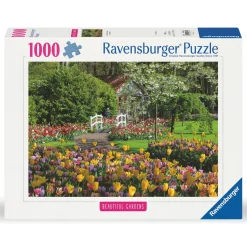 Ravensburger puslespil – Beautiful Gardens Keukenhof Gardens. 1000 brikker, 70x50 cm.
