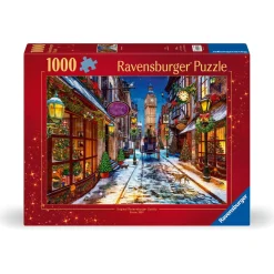 Ravensburger puslespil – Christmas Time, julemotiv fra London. 1000 brikker, 70x50 cm.