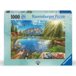 Ravensburger puslespil – Life At The Lake. 1000 brikker, 70x50 cm.