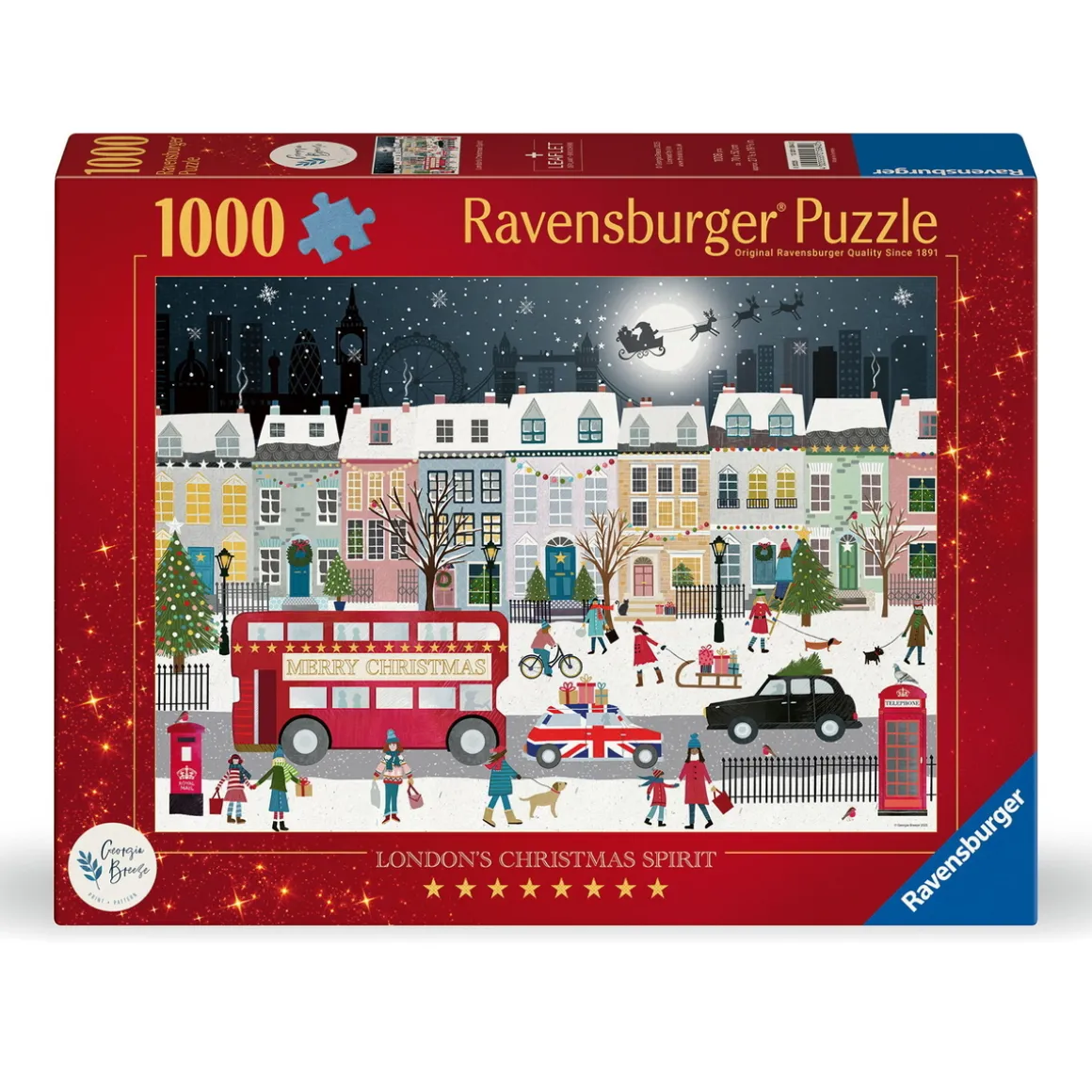 Ravensburger puslespil – London Christmas Spirit, 1000 brikker, 70×50 cm