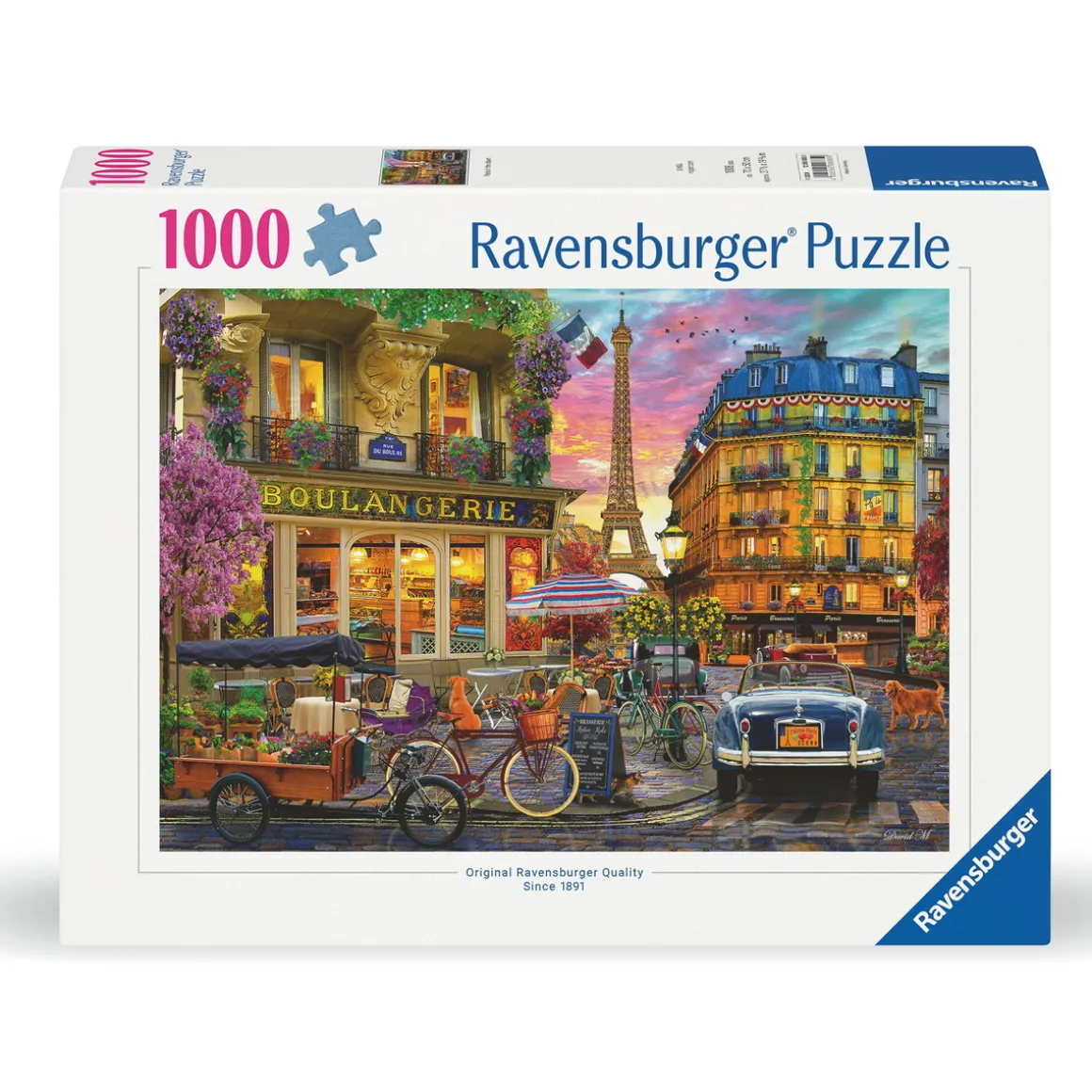 Ravensburger puslespil – Paris At Dawn. 1000 brikker, 70x50 cm.