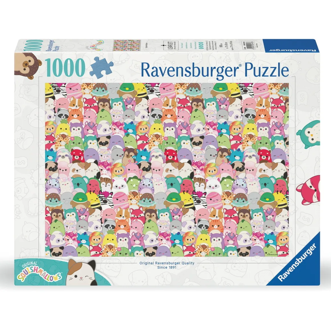 Ravensburger puslespil – Squishmallows Collage. 1000 brikker, 70x50 cm.