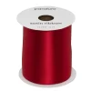 Rødt satinbånd – 73 mm bredt og 5 meter langt