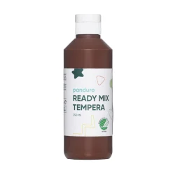Ready Mix Tempera, svanemærket hobbyfarve til børn 250 ml, brun